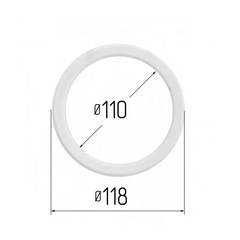 Протекторное термокольцо Optimplast Profi  ⌀ 110 мм. , Прозрачный