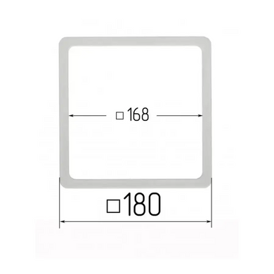Протекторный термоквадрат Optimplast Profi размер внутренний 168х168 мм, внешний 180х180 мм., 168х168 мм., 180х180 мм.