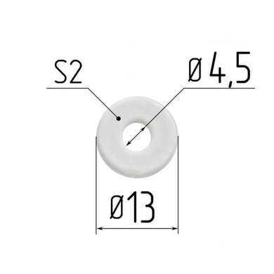 Протекторное термокольцо Optimplast Profi  ⌀ 4,5 мм. , Прозрачный, 4,5 мм.