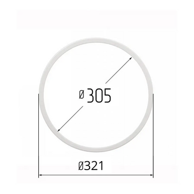 Протекторное термокольцо Optimplast Profi  ⌀ 305 мм. , Белый, 305 мм.