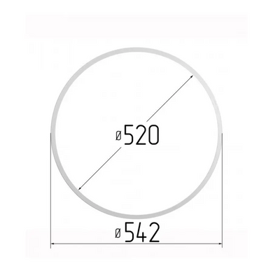 Протекторное термокольцо Optimplast Profi  ⌀ 520 мм. , Белый, 520 мм.