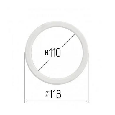 Протекторное термокольцо Optimplast Profi  ⌀ 110 мм. , Прозрачный, 110 мм.