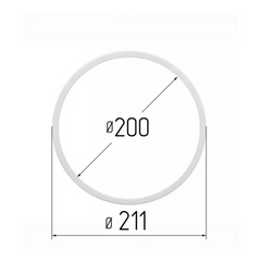 Протекторное термокольцо Optimplast Profi  ⌀ 200 мм. , Прозрачный, 200 мм.